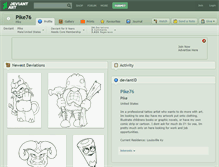 Tablet Screenshot of pike76.deviantart.com