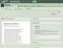 Tablet Screenshot of grayone.deviantart.com