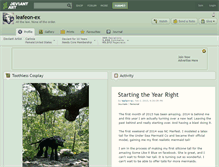 Tablet Screenshot of leafeon-ex.deviantart.com