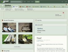 Tablet Screenshot of ephebus.deviantart.com