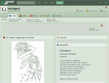 Tablet Screenshot of kshinigami.deviantart.com