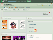 Tablet Screenshot of candicupcake.deviantart.com