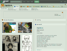 Tablet Screenshot of nightbirdx.deviantart.com