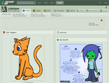 Tablet Screenshot of juliexane.deviantart.com