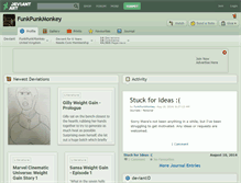 Tablet Screenshot of funkpunkmonkey.deviantart.com