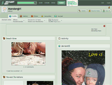 Tablet Screenshot of monstergirl.deviantart.com