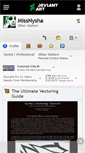 Mobile Screenshot of missnysha.deviantart.com