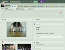 Tablet Screenshot of mishela.deviantart.com
