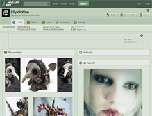 Tablet Screenshot of lilyxrotten.deviantart.com