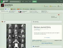 Tablet Screenshot of dynamiteme.deviantart.com