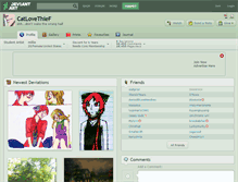 Tablet Screenshot of catlovethief.deviantart.com