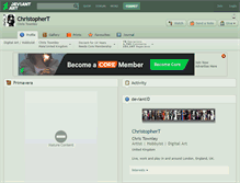 Tablet Screenshot of christophert.deviantart.com