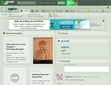 Tablet Screenshot of alggsfan.deviantart.com