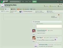 Tablet Screenshot of myvampirelullaby.deviantart.com
