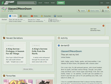 Tablet Screenshot of glassesofneondoom.deviantart.com