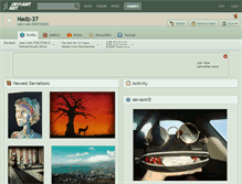 Tablet Screenshot of nadz-37.deviantart.com