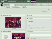 Tablet Screenshot of lovelove6.deviantart.com