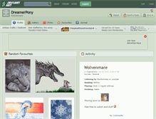 Tablet Screenshot of dreamerpony.deviantart.com