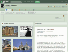 Tablet Screenshot of goldenchild8000.deviantart.com