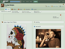Tablet Screenshot of crystal-relyks.deviantart.com