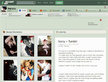 Tablet Screenshot of maryru.deviantart.com