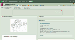 Desktop Screenshot of chameleon-pinkfox.deviantart.com