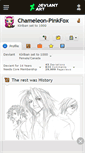 Mobile Screenshot of chameleon-pinkfox.deviantart.com