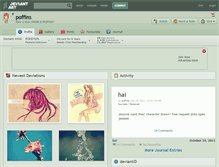 Tablet Screenshot of poffins.deviantart.com