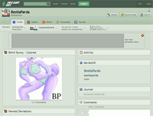 Tablet Screenshot of bestiaparda.deviantart.com