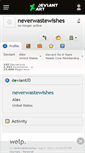 Mobile Screenshot of neverwastewishes.deviantart.com