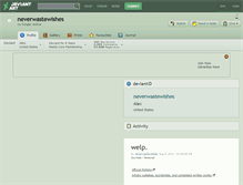 Tablet Screenshot of neverwastewishes.deviantart.com