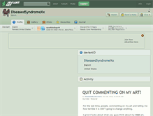 Tablet Screenshot of diseasedsyndromexx.deviantart.com