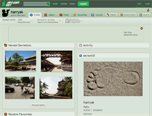 Tablet Screenshot of harryak.deviantart.com