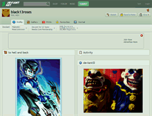 Tablet Screenshot of black13roses.deviantart.com