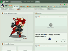 Tablet Screenshot of matl.deviantart.com