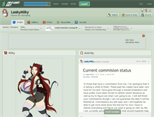 Tablet Screenshot of leakymilky.deviantart.com