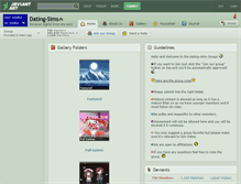 Tablet Screenshot of dating-sims.deviantart.com