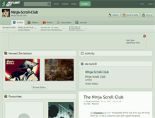 Tablet Screenshot of ninja-scroll-club.deviantart.com