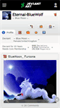 Mobile Screenshot of eternal-bluewolf.deviantart.com