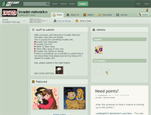 Tablet Screenshot of invader-network.deviantart.com