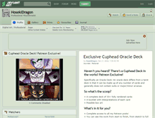 Tablet Screenshot of hosekidragon.deviantart.com