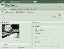 Tablet Screenshot of failure-fruscia.deviantart.com