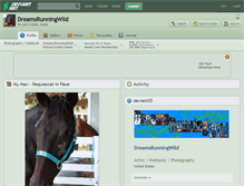 Tablet Screenshot of dreamsrunningwild.deviantart.com