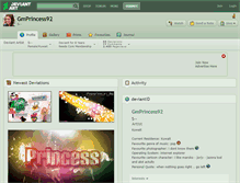 Tablet Screenshot of gmprincess92.deviantart.com