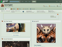 Tablet Screenshot of haruningster.deviantart.com