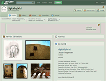 Tablet Screenshot of digitalhybrid.deviantart.com