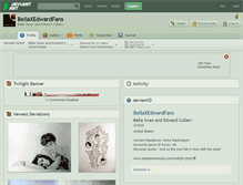 Tablet Screenshot of bellaxedwardfans.deviantart.com