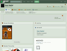 Tablet Screenshot of gear-master.deviantart.com