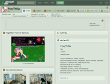 Tablet Screenshot of foxythilia.deviantart.com