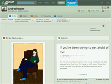 Tablet Screenshot of andreaharper.deviantart.com
